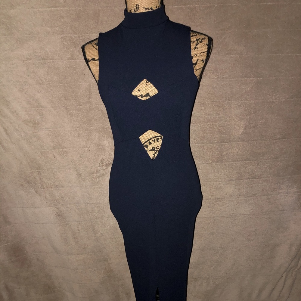 Long Navy Blue Dress